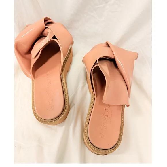 No. 21 X KARTELL Nude Knot Bow Slide Sandals EU 40 Streetwear Summer Vacation