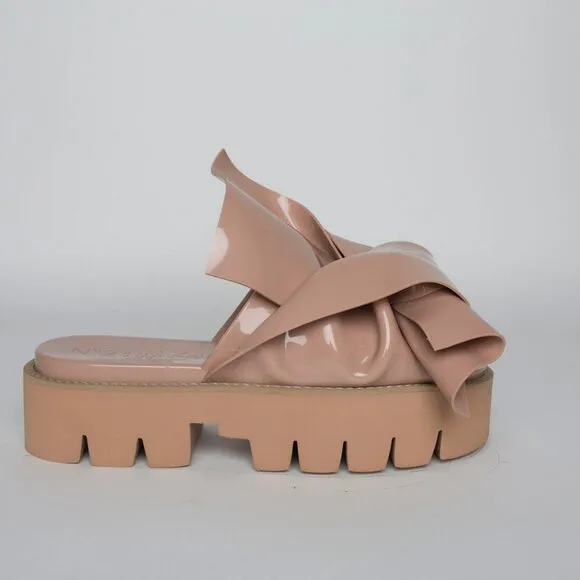 No. 21 X KARTELL Nude Knot Bow Slide Sandals EU 40 Streetwear Summer Vacation