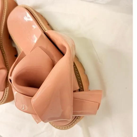 No. 21 X KARTELL Nude Knot Bow Slide Sandals EU 40 Streetwear Summer Vacation