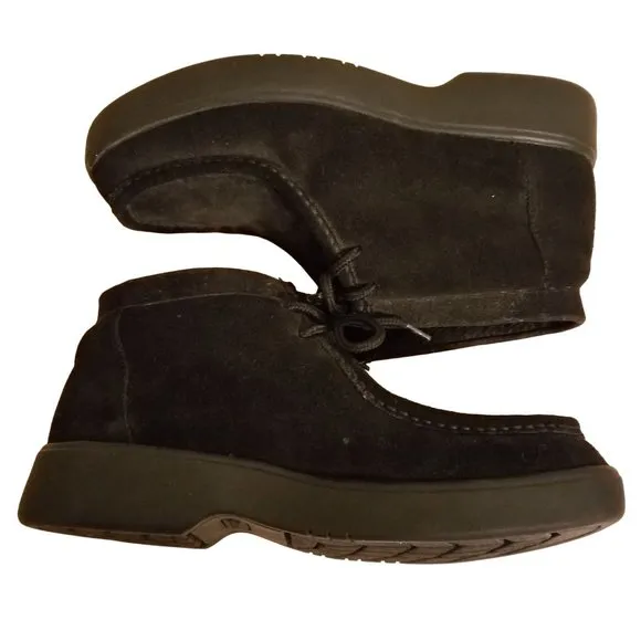No Boundaries 9.5 Black Suede Leather Ankle Chukka Boots Shoes DUNDEE