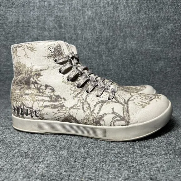 Nobull Sneakers Unisex M9/W11 Ivory Desert Thorn Leather High-Top Trainer Shoes