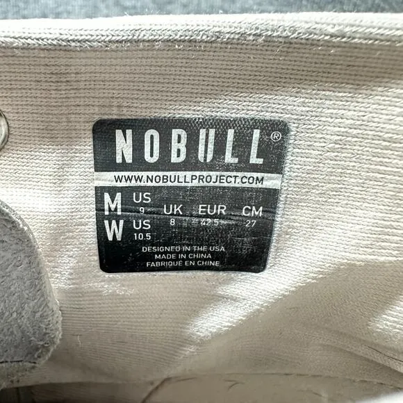 Nobull Sneakers Unisex M9/W11 Ivory Desert Thorn Leather High-Top Trainer Shoes