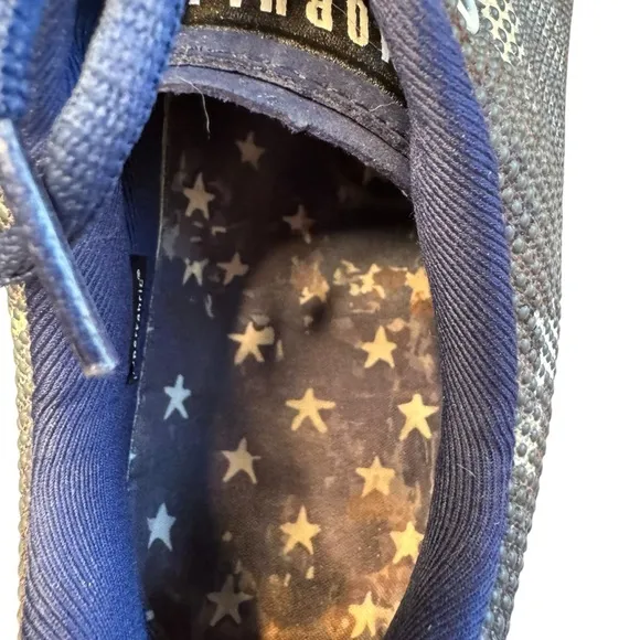 NOBULL Vintage American Flag Shoes (men 7.5 women 9) Trainers Blue Red S2