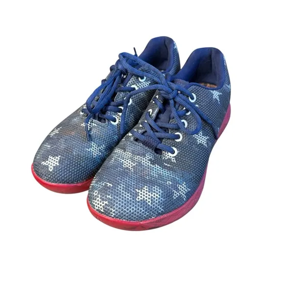 NOBULL Vintage American Flag Shoes (men 7.5 women 9) Trainers Blue Red S2