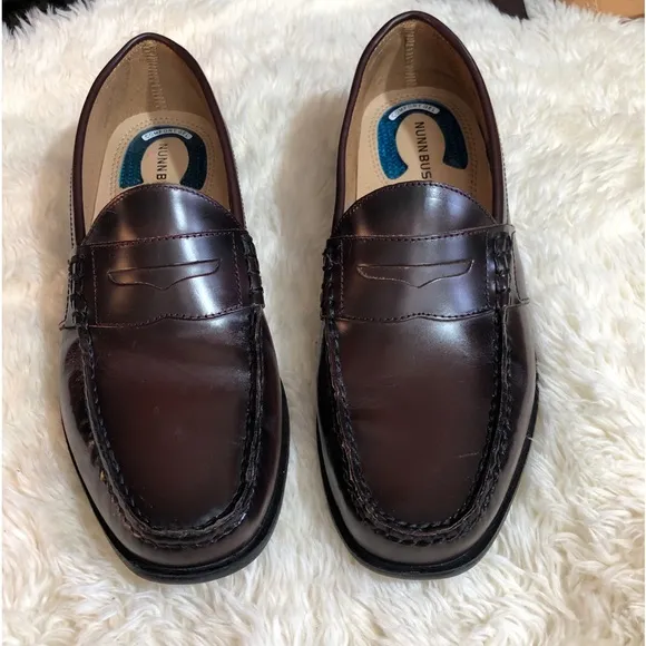 Nunn Bush Men’s Brown Leather Penny Loafer Slip On Size 9.5