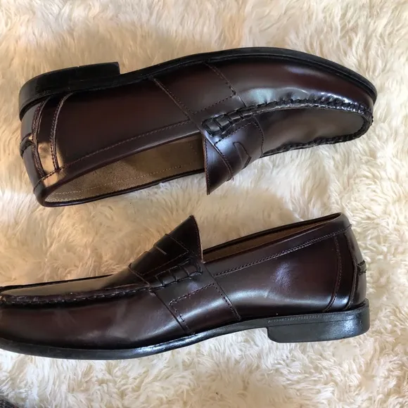 Nunn Bush Men’s Brown Leather Penny Loafer Slip On Size 9.5