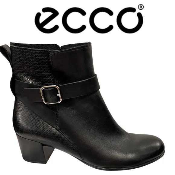 NWOB $200 ECCO Women's Leather Ankle Boot 7-7.5