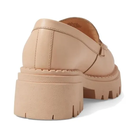 NWOB Free People Lyra Lug Sole Loafers Cantalope