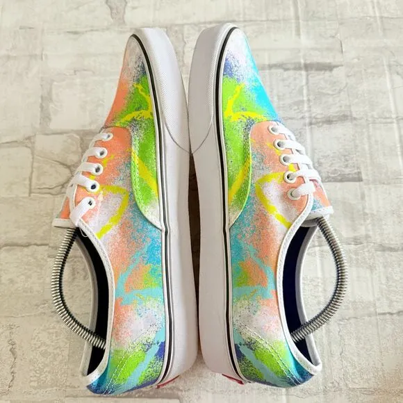 NWOB Vans Mens Authentic Retro Mart Low Top Canvas Multicolor Sneaker Sz 11