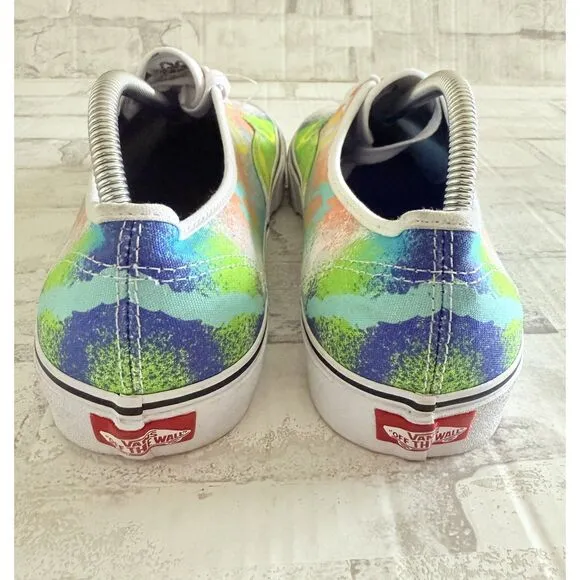 NWOB Vans Mens Authentic Retro Mart Low Top Canvas Multicolor Sneaker Sz 11
