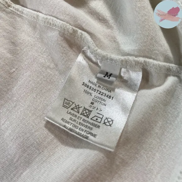 NWOT Charlie Luciano, White, ‘Little Mermaid’ T-Shirt