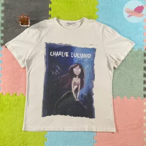 NWOT Charlie Luciano, White, ‘Little Mermaid’ T-Shirt