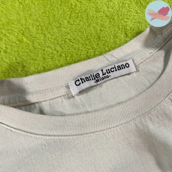 NWOT Charlie Luciano, White, ‘Little Mermaid’ T-Shirt