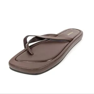 NWOT FRAME Womens Shoes Le Montauk Brown Thong Sandals Size 6.5