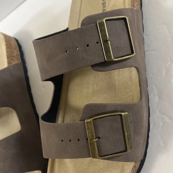 NWOT Lucky Brand blanc footbed sandals men’s size 11 adjustable straps