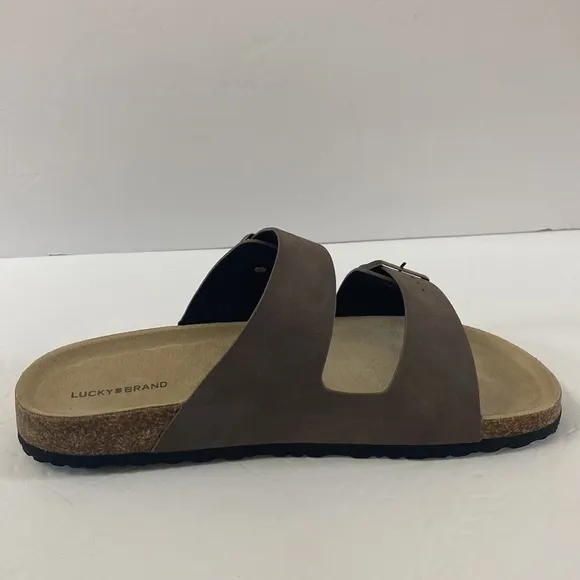 NWOT Lucky Brand blanc footbed sandals men’s size 11 adjustable straps
