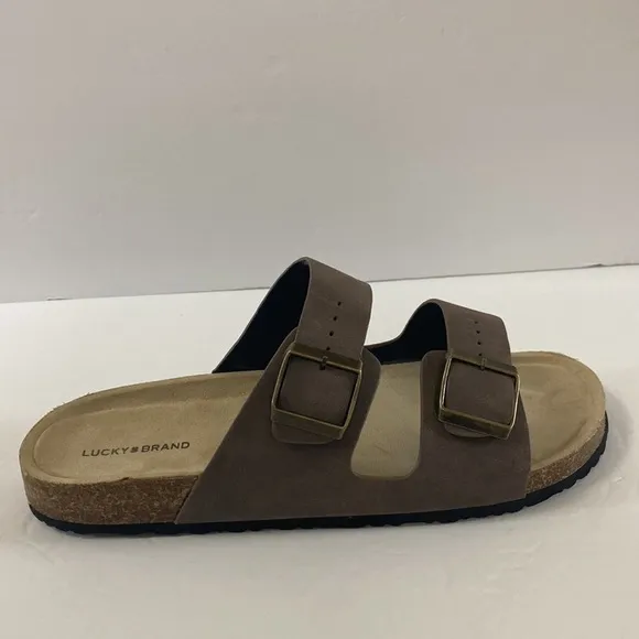 NWOT Lucky Brand blanc footbed sandals men’s size 11 adjustable straps