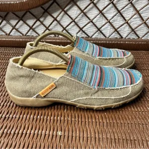 NWOT Roper Tweed Moc Slip On Loafer Casual Shoes Size 9
