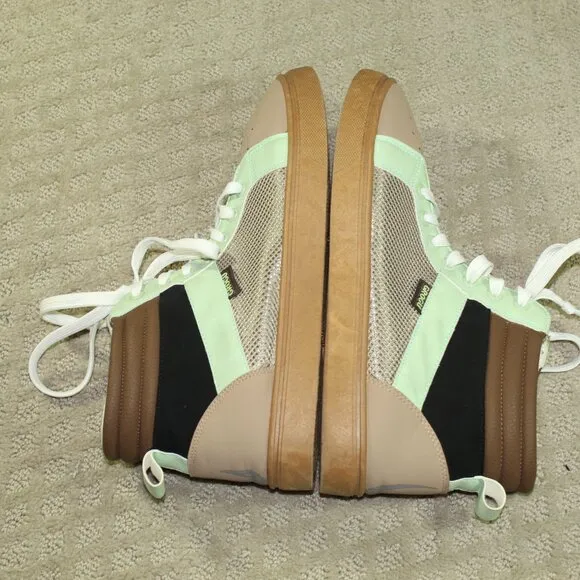NWOT Star Wars Grogu Men's Sz 10 Green and Tan Mandalorian High Top Sneakers