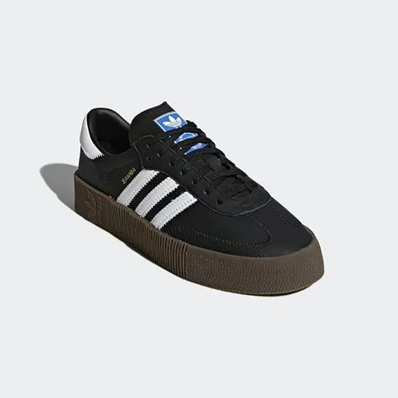 NWT Adidas Womens  SAMBAE Shoes ,Black/White-Size 8