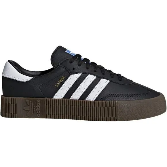 NWT Adidas Womens  SAMBAE Shoes ,Black/White-Size 8