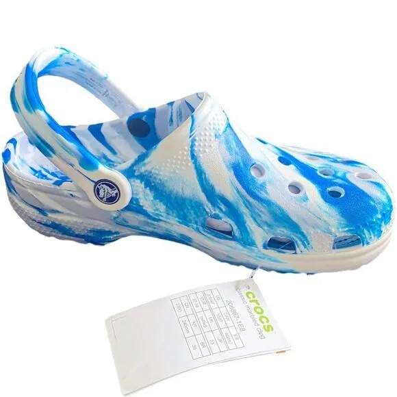 NWT Crocs Unisex Classic Marbled Tie-Dye Clog  - Size M5/W7  ***Item: S42