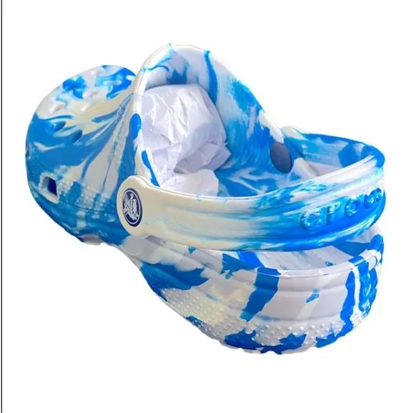 NWT Crocs Unisex Classic Marbled Tie-Dye Clog  - Size M5/W7  ***Item: S42