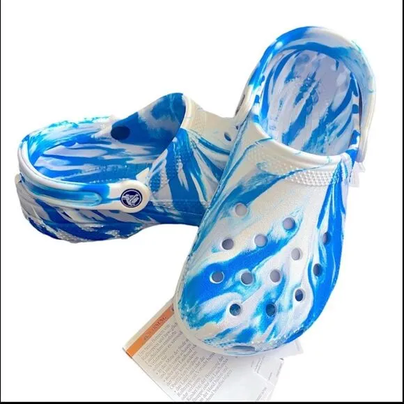 NWT Crocs Unisex Classic Marbled Tie-Dye Clog  - Size M5/W7  ***Item: S42