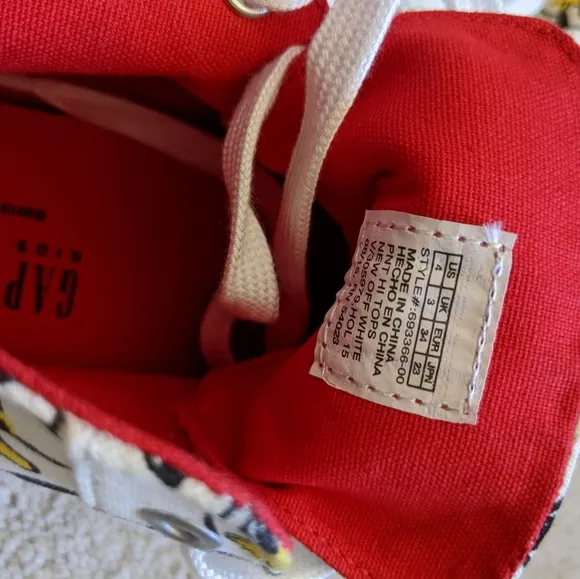 NWT Gap Kids   Peanuts Snoopy Woodstock Hi Top, 4