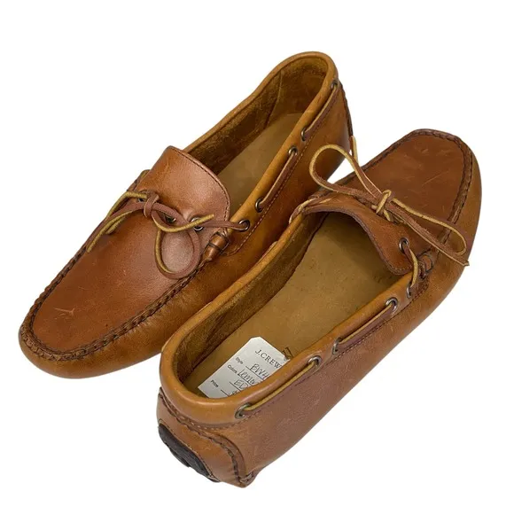 NWT J. CREW Men's Leather Driving Shoes, Size 11. $178