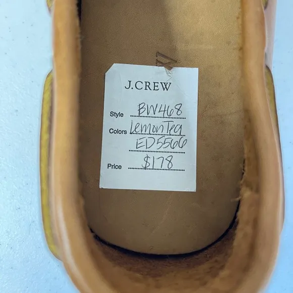 NWT J. CREW Men's Leather Driving Shoes, Size 11. $178