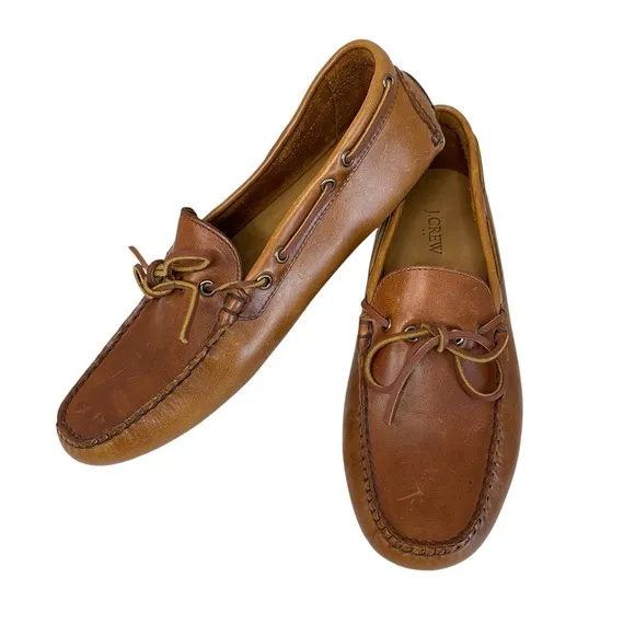 NWT J. CREW Men's Leather Driving Shoes, Size 11. $178