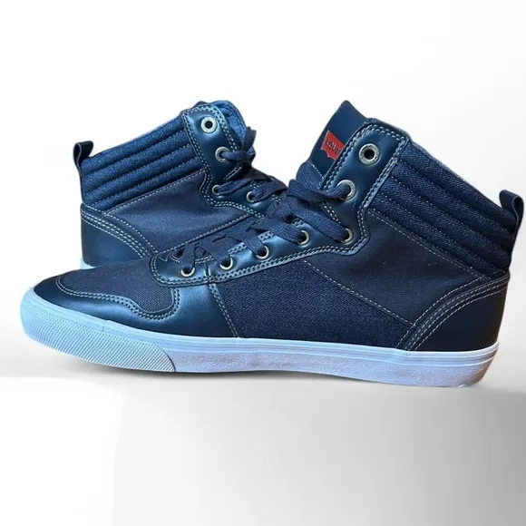 NWT Levi's Strauss Jeffrey Hi 501 Blue high top skate shoes for men size 12
