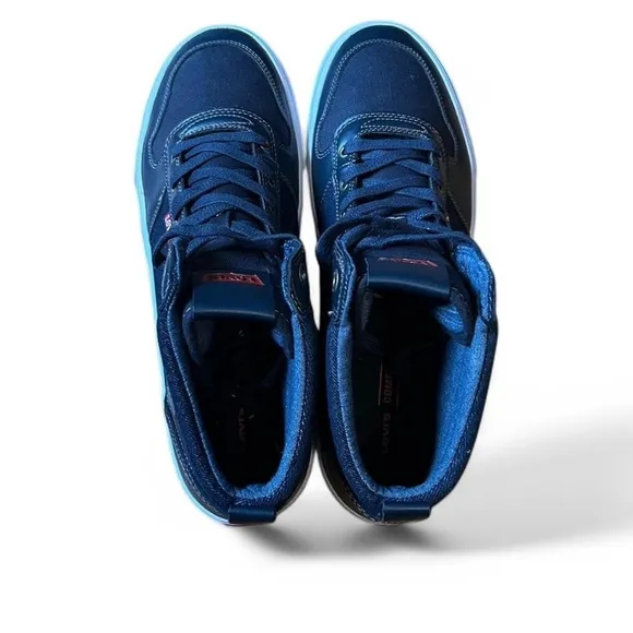 NWT Levi's Strauss Jeffrey Hi 501 Blue high top skate shoes for men size 12