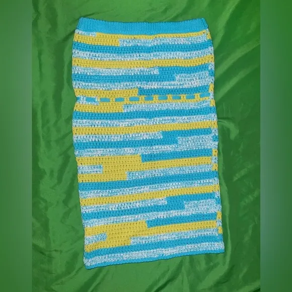 NWT Lovers &amp; Friends Super Mini Striped Crochet Tube Dress size XS