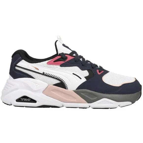 NWT Puma TRC Mira Block Athletic Shoes Navy Blue / Pink Womens Sneakers