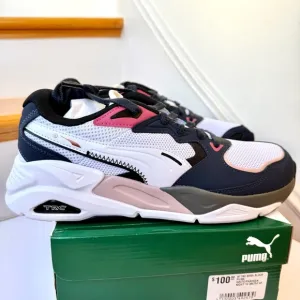 NWT Puma TRC Mira Block Athletic Shoes Navy Blue / Pink Womens Sneakers