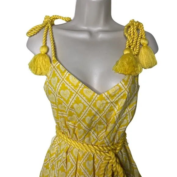 NWT RHODE Casey Dress in Love Lockdown Yellow sz S