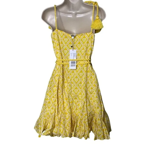 NWT RHODE Casey Dress in Love Lockdown Yellow sz S