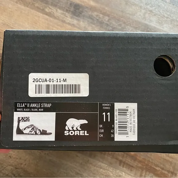 NWT Sorel Ella II Ankle Strap Sandals