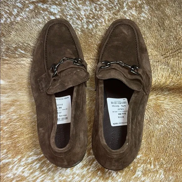 NWT To Boot New York Men's Rockaway Brown Suede Leather Loafers Size 8