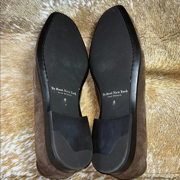 NWT To Boot New York Men's Rockaway Brown Suede Leather Loafers Size 8