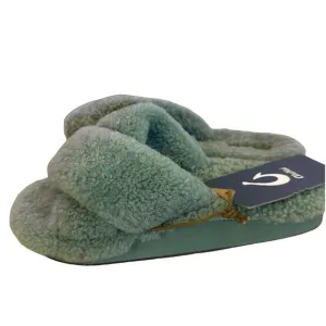 Olukai Hila Heu genuine curly shearling  Slip on left size 7  right size 8