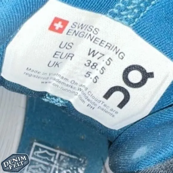 ON RUNNING WOMENS CLOUD HI EDGE SHOE/SNEAKER in Glacier/ Shadow!!