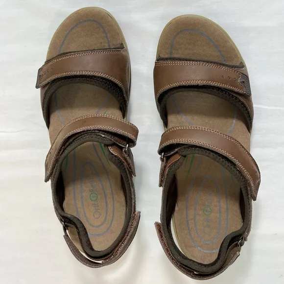 Orthofeet Malibu Sandals Women’s 9EE  X-Wide - Brown
