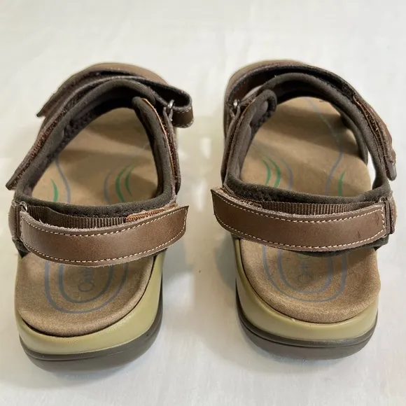 Orthofeet Malibu Sandals Women’s 9EE  X-Wide - Brown