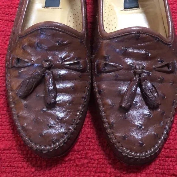 Ostrich loafers!