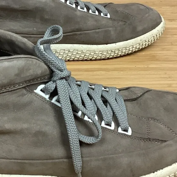 O.X.S. Taupe Hi Top Soul Sneaker Shoes 12