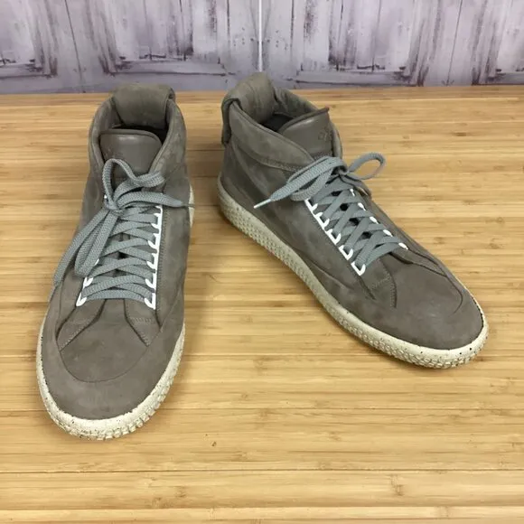 O.X.S. Taupe Hi Top Soul Sneaker Shoes 12