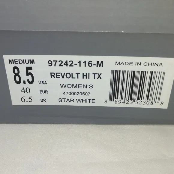 Palladium Revolt HI TX Star White with Black Sole Lace-Up Boots NIB